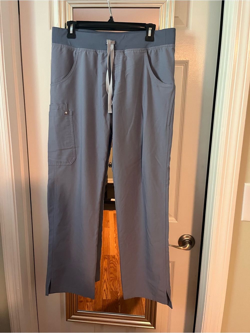 Figs Women’s Light Blue Kade Cargo Scrub Pants